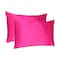 Homeroots 20 x 30 in. Fuchsia Dreamy Silky Satin Queen Size Pillowcases 387905 - alternate 3